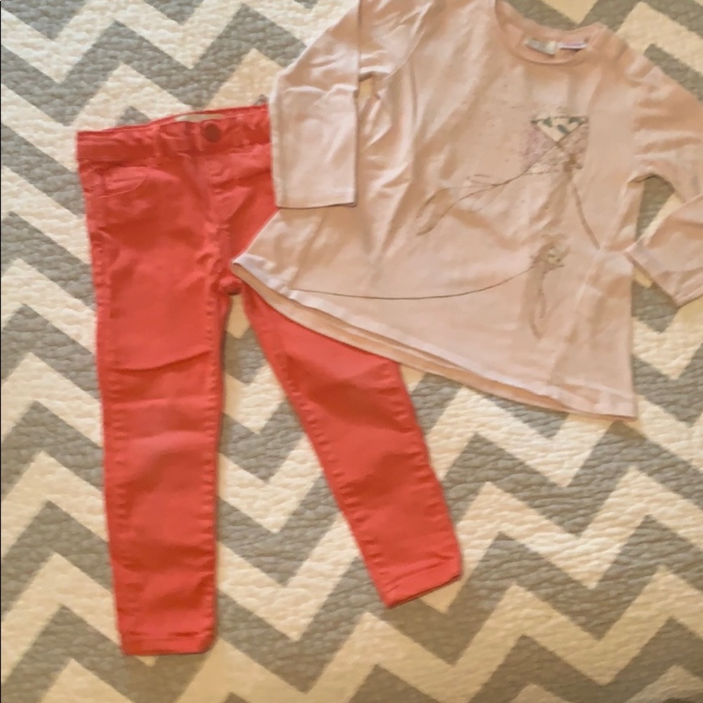 ZARA Baby Girl matching outfit